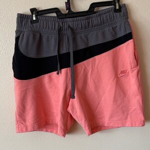 Nike Black and Pink Athletic Shorts
